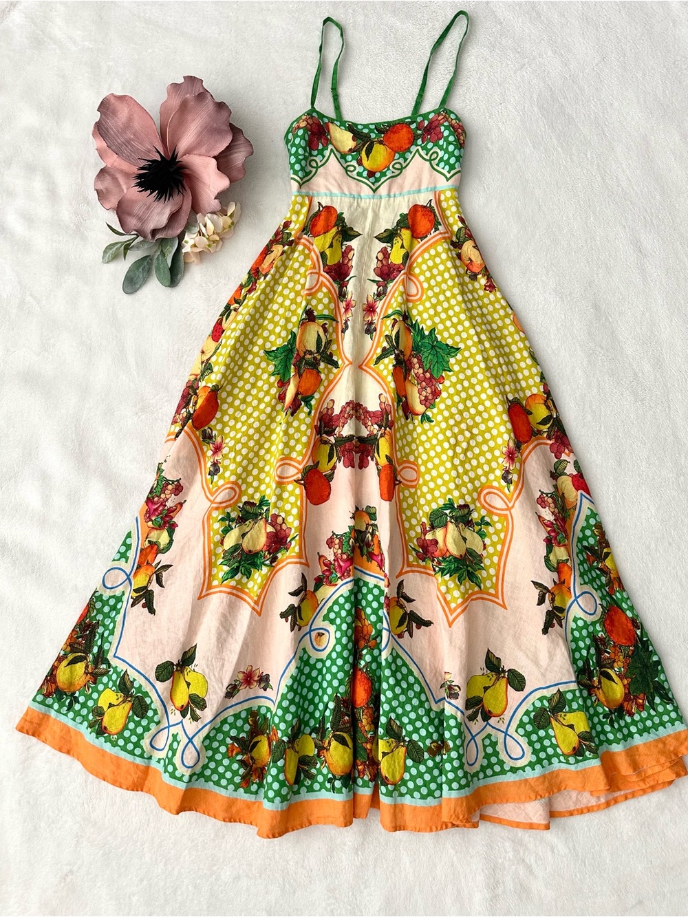 Alemais Lemonis Linen Summer Dress Size 0